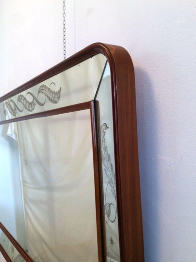 Mid-20th Century 1940s Important Big Mirror For Sale