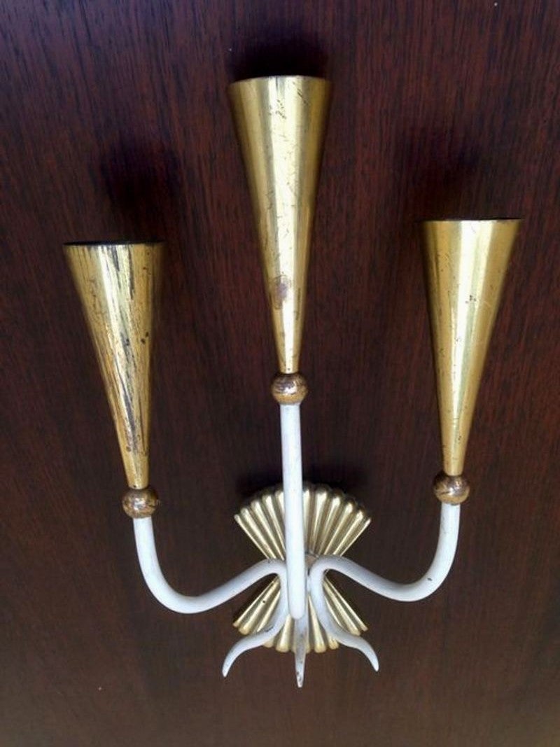 1940s Pair of Wall Lights by Lumi Milano