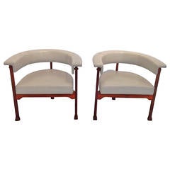 1960s Pair of "New Liberty" Saporiti Chairs
