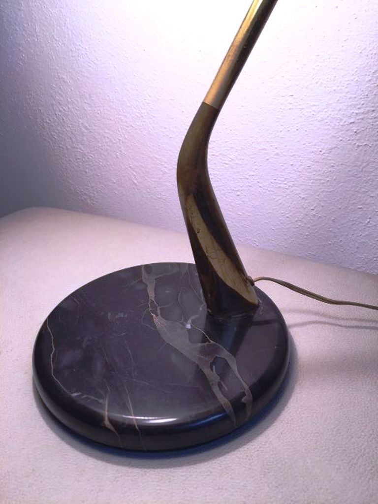 1950s Red Table Lamp by Lumen