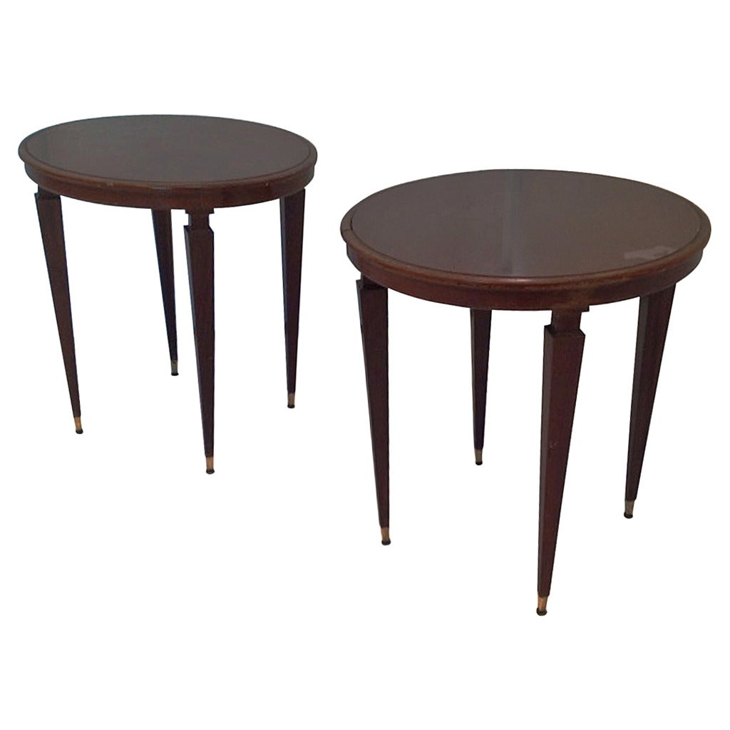 Late 1940s Paolo Buffa Pair of Side Tables For Sale