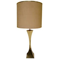 "High Society" Italian 1970s Table Lamp In Brass
