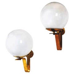 1960s Pair of Candle Wall Lights