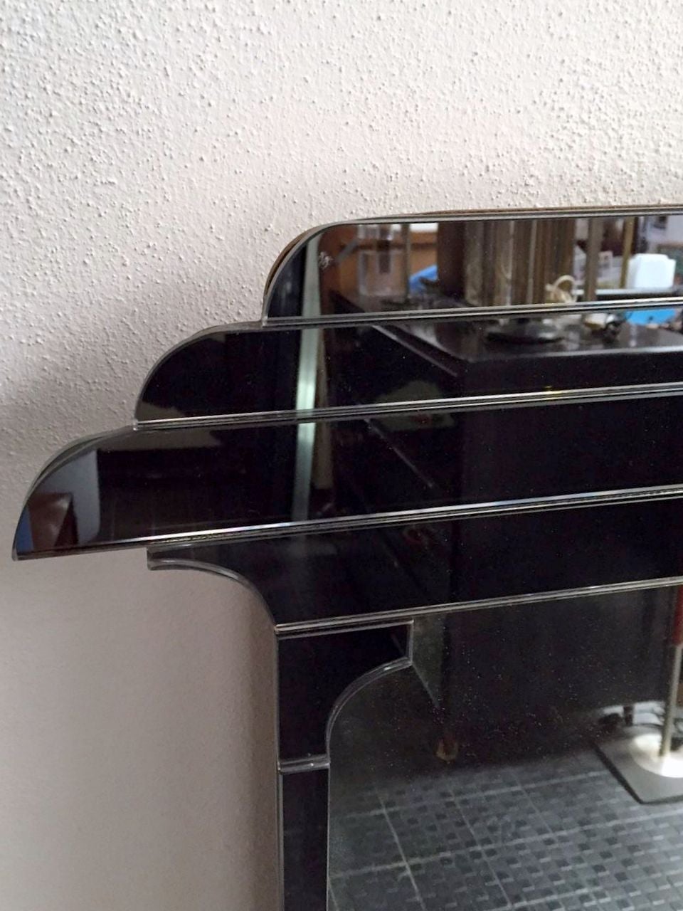 Italian 1960's Large Neo Liberty Mirror For Sale