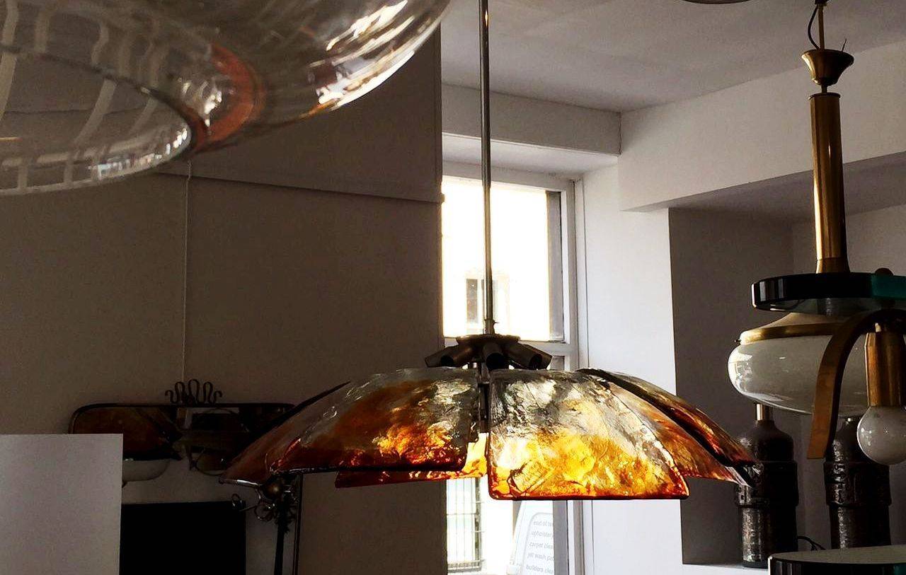 1970s Amazing Ceiling Light in the Style of Mazzega For Sale 1