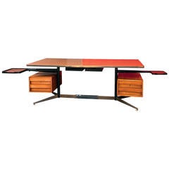 1950s Rare Executive Desk by Gio Ponti for Rima