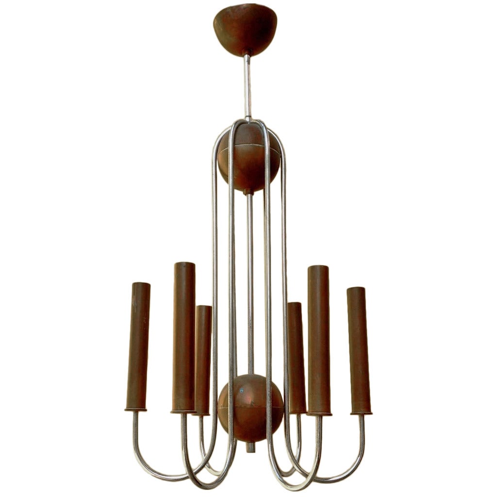 1930s Rationalist Ceiling Light For Sale