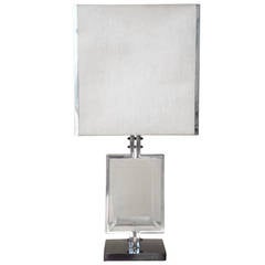 1970s French Lucite Table Lamp