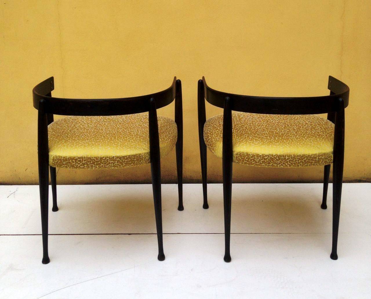 Late 1960s Small Italian Armchairs In Excellent Condition For Sale In London, GB