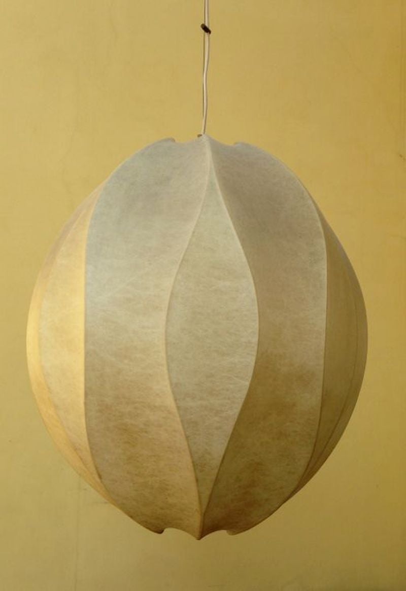 Italian 1960s Large Pendent in Cocoon, Attributed to Achille Castiglioni For Sale