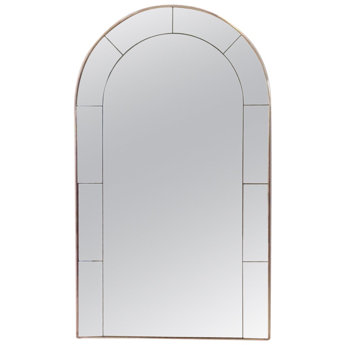 Late 1930s Mirror with Brass Frame