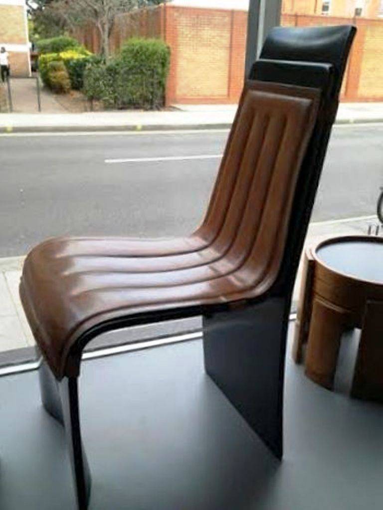 1970's  Pair Of Willy Rizzo Chairs For Mario Sabot.Italy For Sale 1