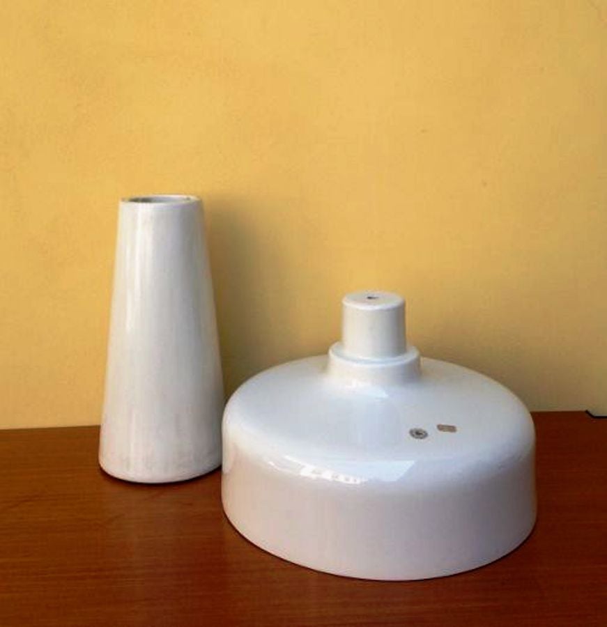 Italian 1960s Rare Large Ceramic Flower Pot by A. Mangiarotti for Brambilla For Sale