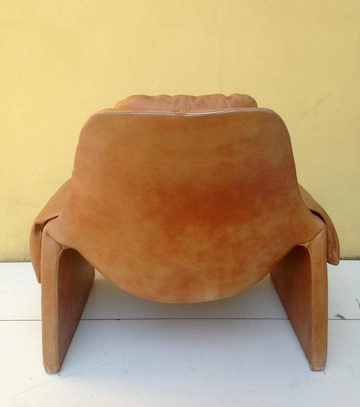 1970s Rare Vittorio Introini for Saporiti Lounge Chair and Ottoman In Excellent Condition For Sale In London, GB