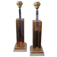 1970s Pair of Table Lamps Bases