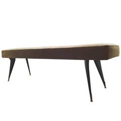 1950s Elegant Long Bench