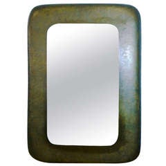 1950's Mirror in Hammered Copper