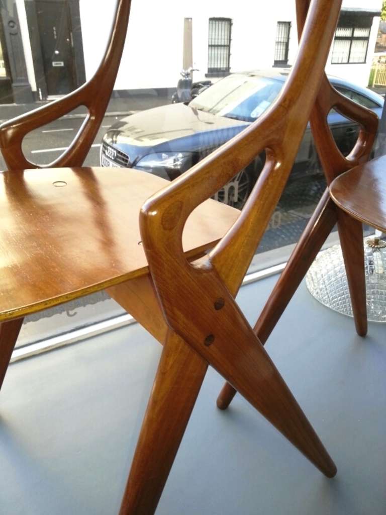 Brass Pair of 1950's  Arrne Hovomand Olsen 's Chairs For Sale