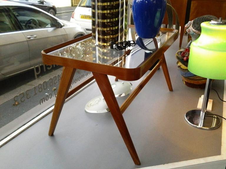 Glass 1950s Osvaldo Borsani Side Table