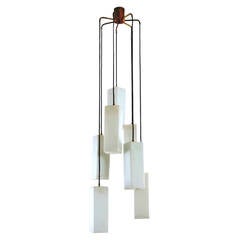 1950s Stilnovo Seven-Pendant Ceiling Light