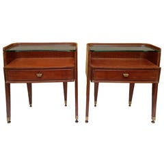 1950's Paolo Buffa pair of bed side tables