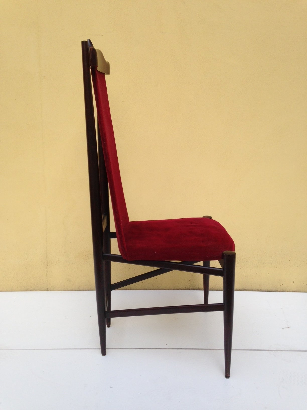 Italian 1950's Set of six chairs For Sale