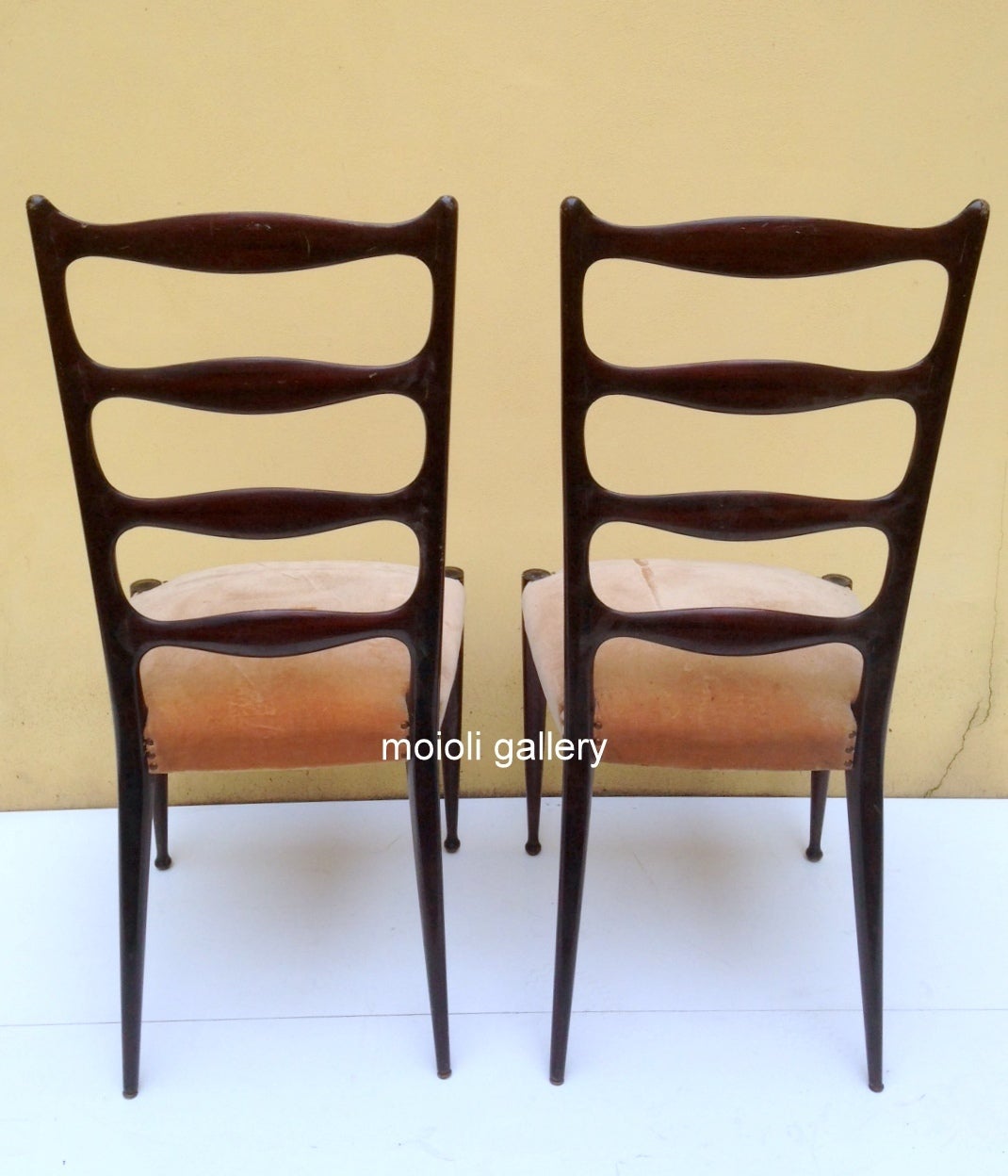 Late 1940s Paolo Buffa, Set of Six Chairs In Excellent Condition For Sale In London, GB