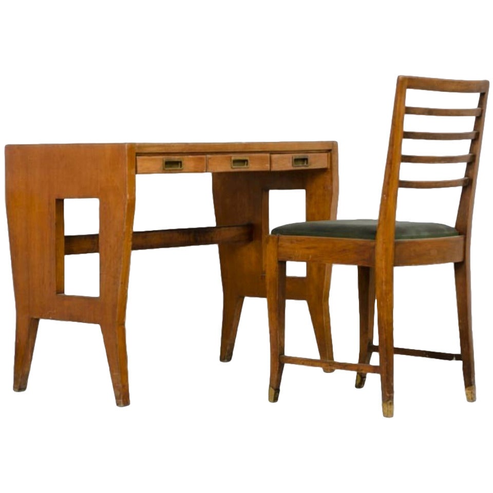 1940's Giò Ponti Typewriting Desk and Chair