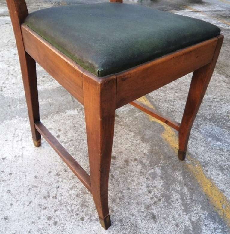 Brass 1940's Giò Ponti Typewriting Desk and Chair