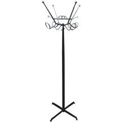 1950's Coat stand in iron and chromed metal
