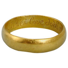 17th Century Gold "Posy" Ring