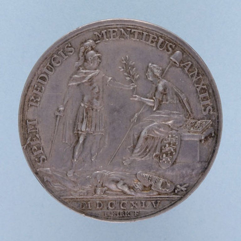 George II 'Rebels Repulsed Silver Medal, Carlisle Taken'
