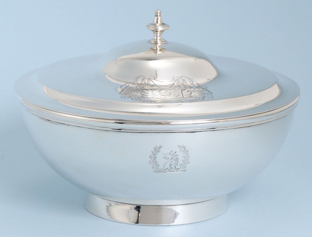 George III Silver Bowl and Cover