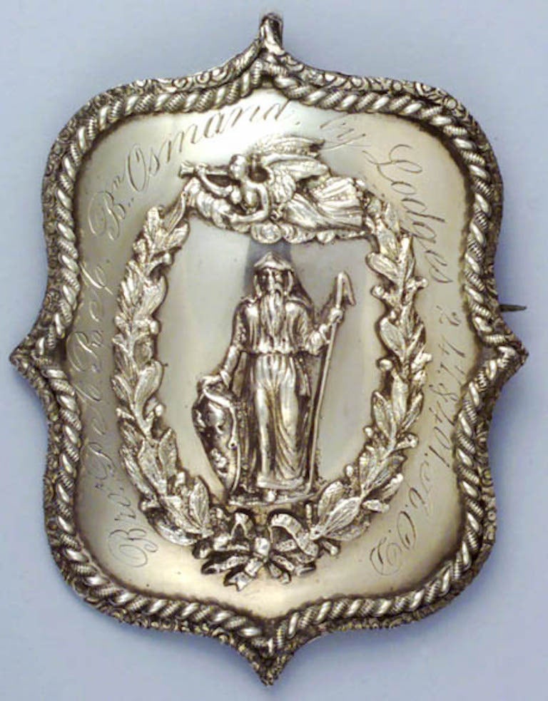 Victorian Silver Druid Badge