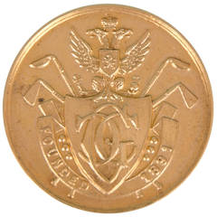Cannes Golf Club Ladies Gold Medal, 1914 Prize