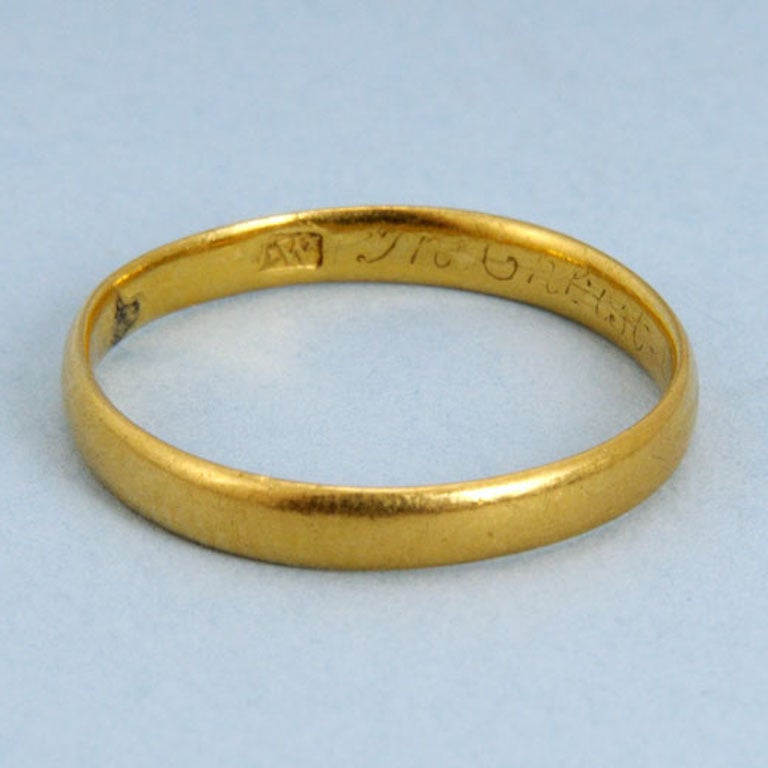 18th Century Gold Posy Ring For Sale at 1stdibs