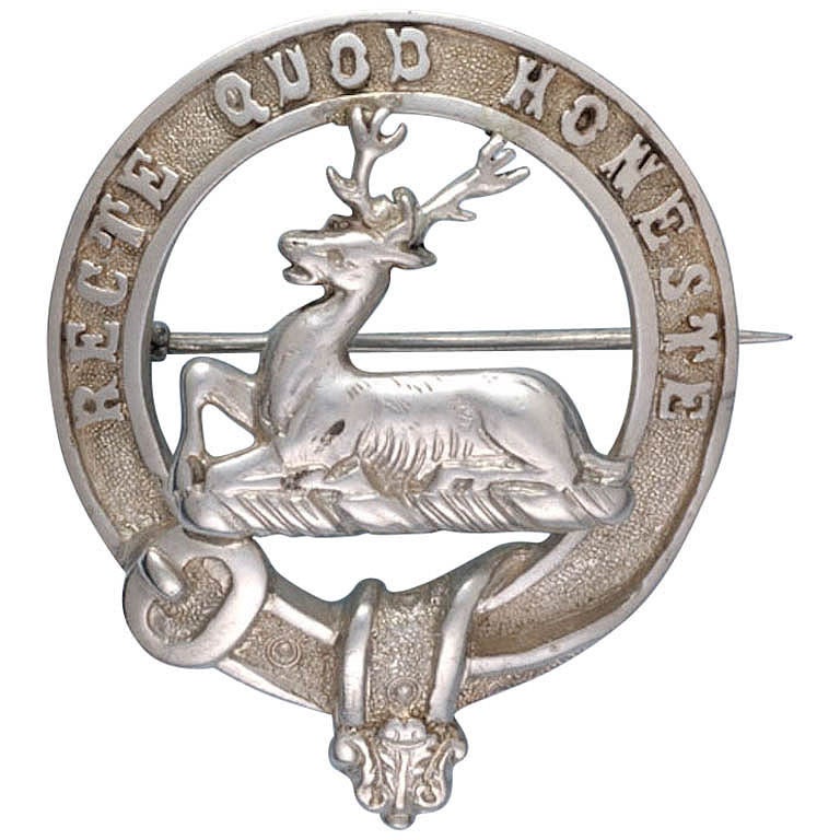 Antique Silver Scottish Clan Badge, Anderson For Sale