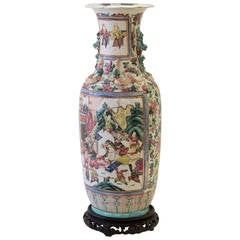 Large 19th Century Canton Vase
