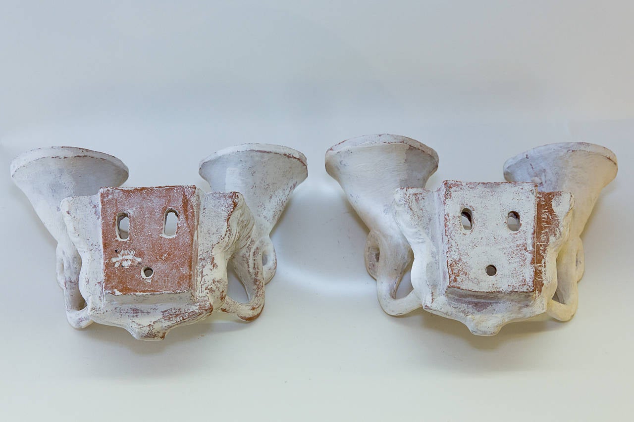 French  Andre Arbus & Androusov Pair of Sconces