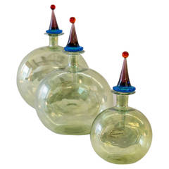 Three Murano Perfume Bottles