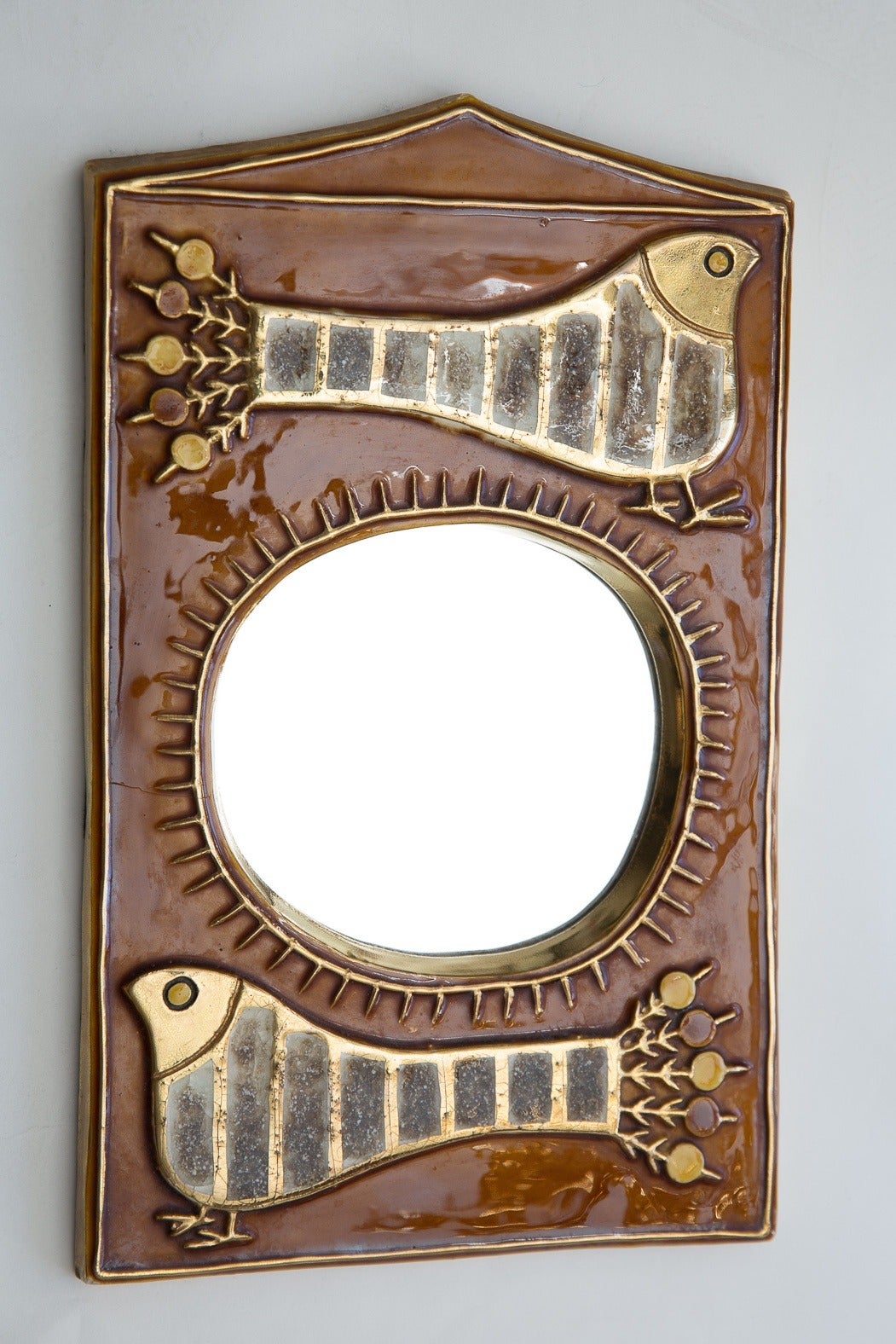 Mid-Century Modern Vallauris 1960s Mirror
