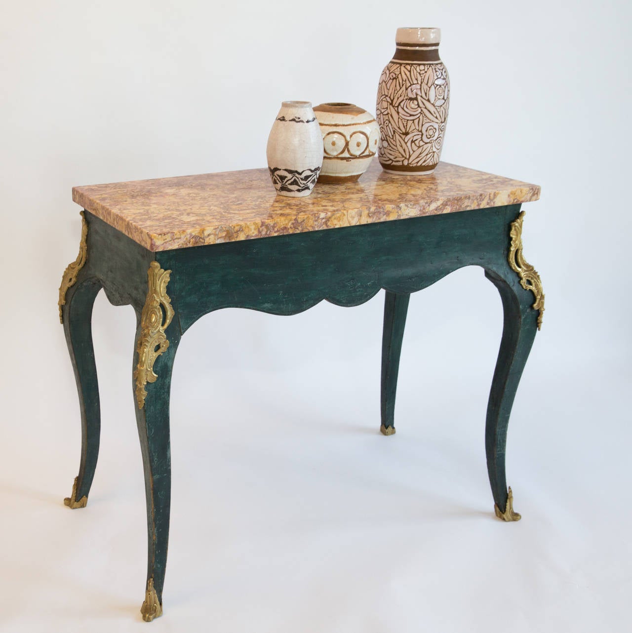 Louis XV Style Ormolu Mounted Center Table For Sale 3