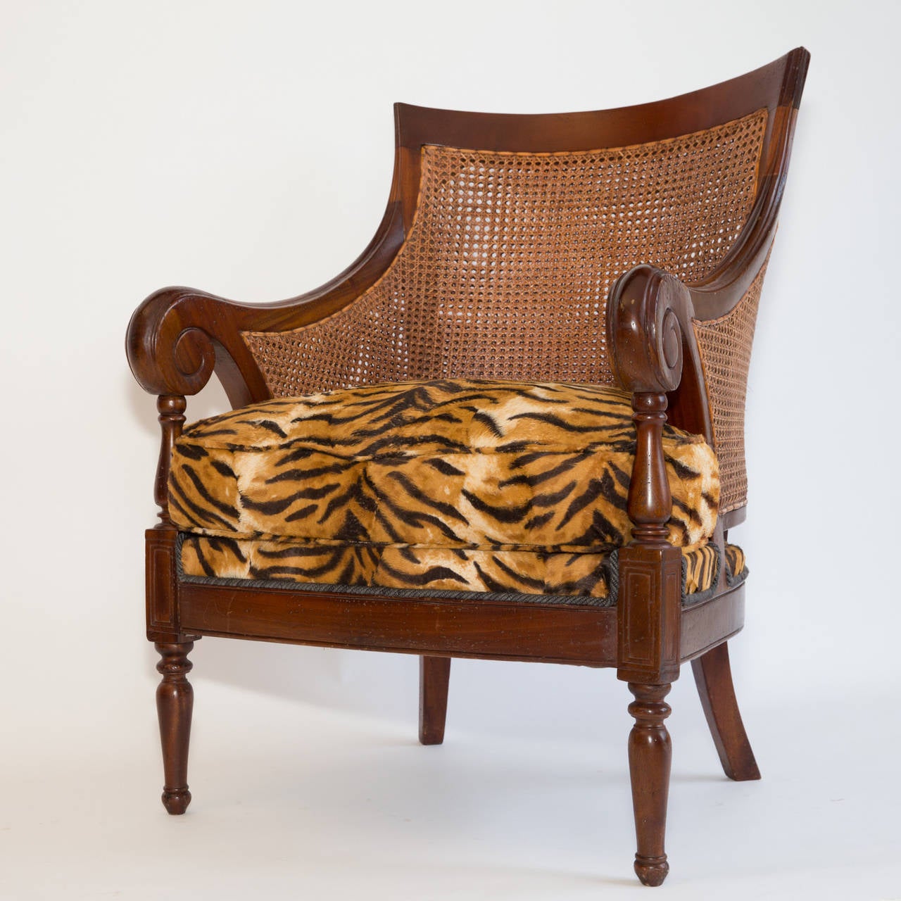Mid-20th Century Very Large Tiger Armchair For Sale