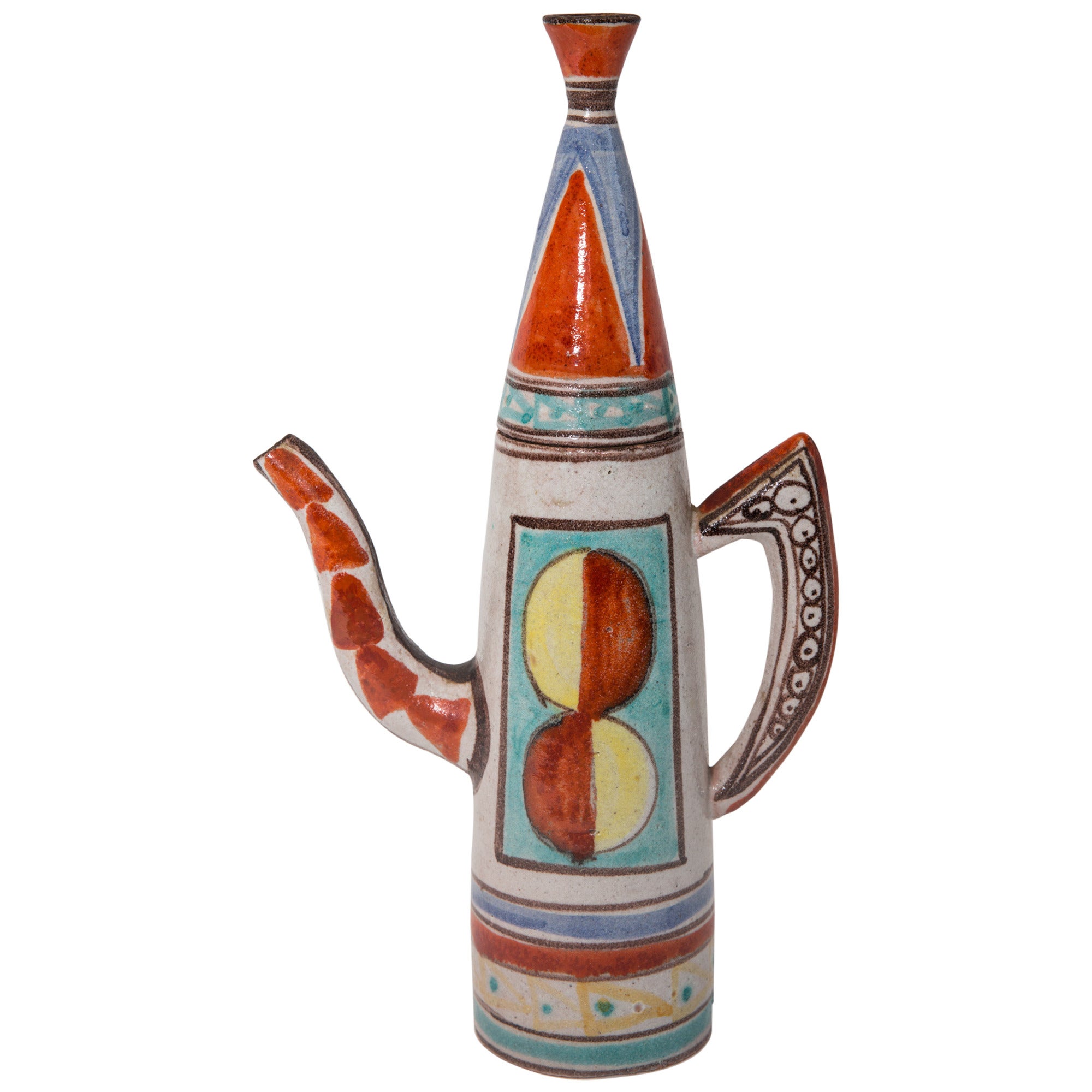 De Simone 1950s Ceramic Coffee Pot