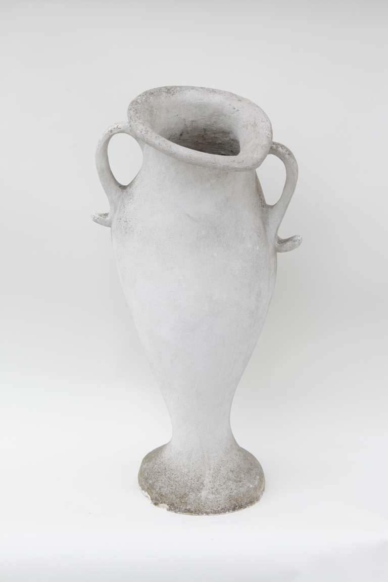 Very large biomorphic garden urn which could work equally well indoors.