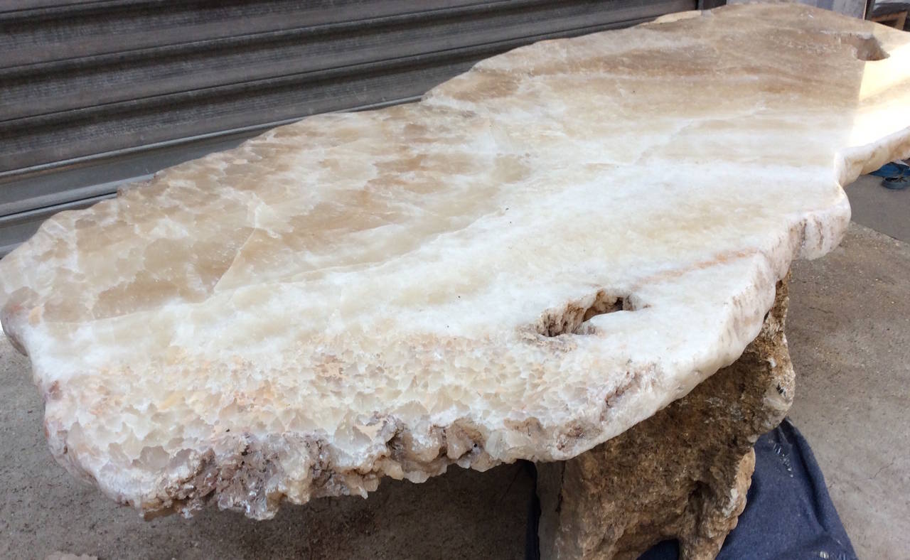 19th Century Onyx Console Table