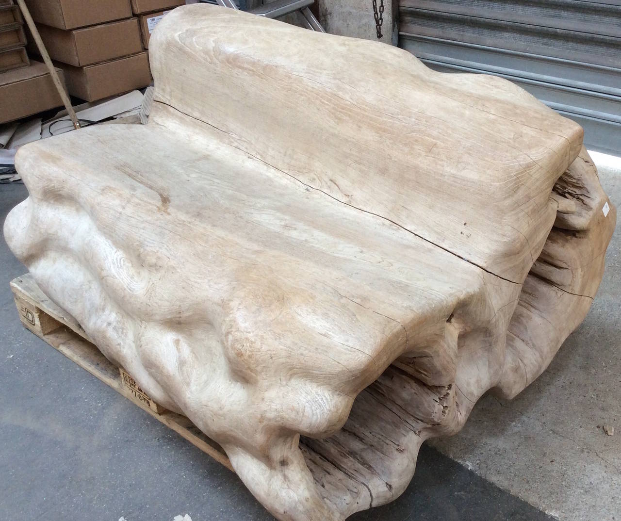 20th Century Natural Weathered Bench In Good Condition For Sale In Paris, FR