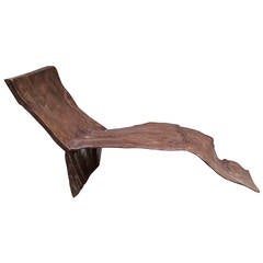 Antique 19th Century Root Chaise Longue Chair