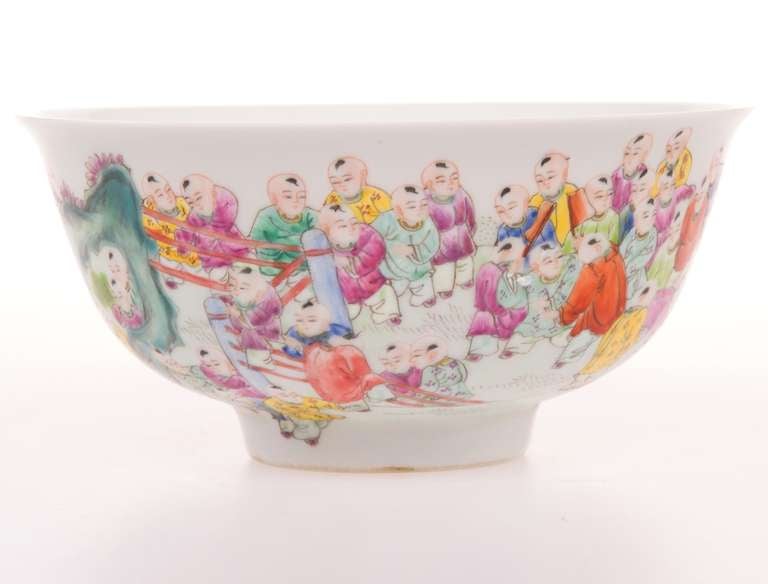 A porcelain bowl with a 