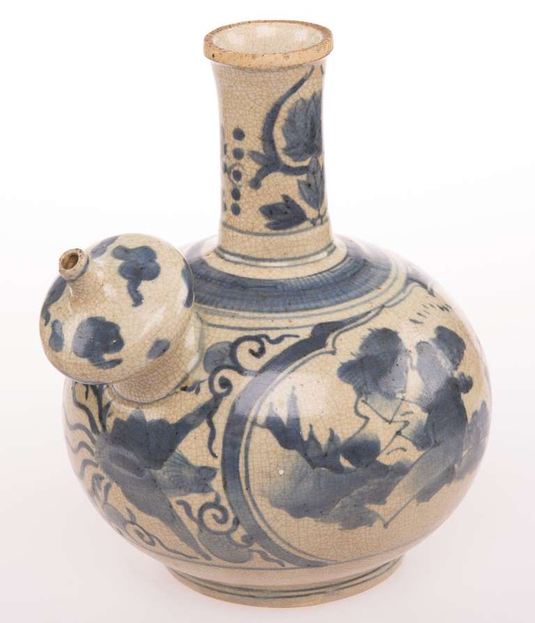 Blue and White Ming Dynasty Gendi